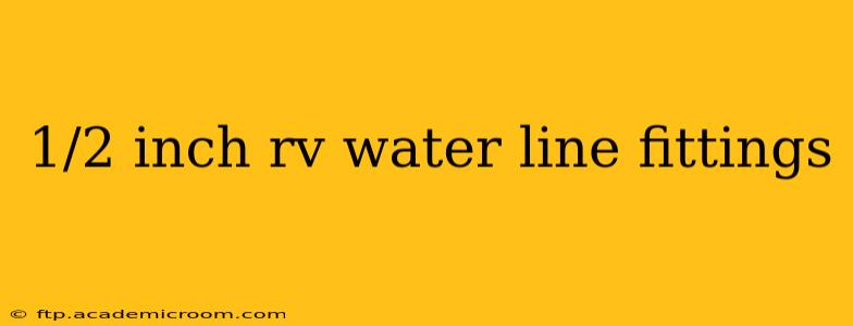 1/2 inch rv water line fittings