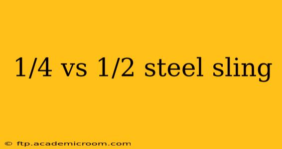 1/4 vs 1/2 steel sling