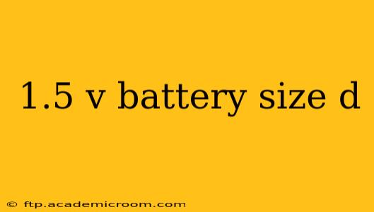 1.5 v battery size d