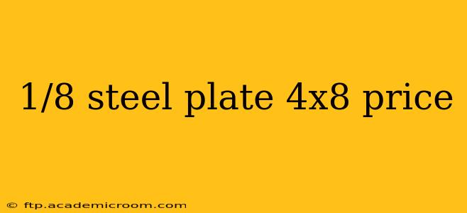 1/8 steel plate 4x8 price