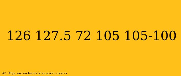 126 127.5 72 105 105-100 126 127.5 72 105 105-100