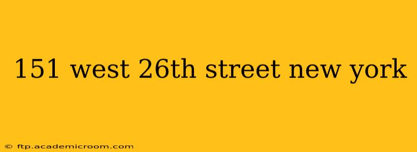 151 west 26th street new york