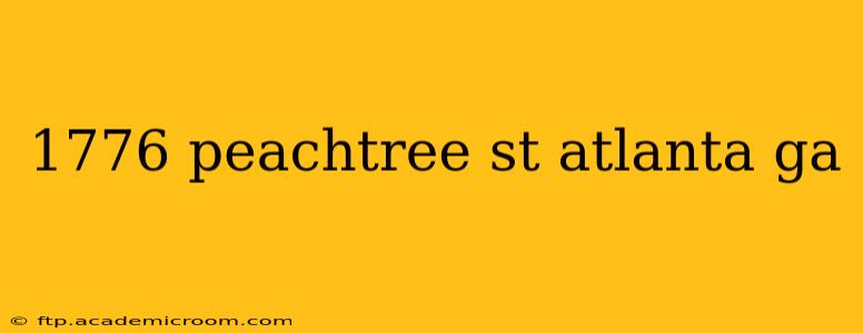 1776 peachtree st atlanta ga