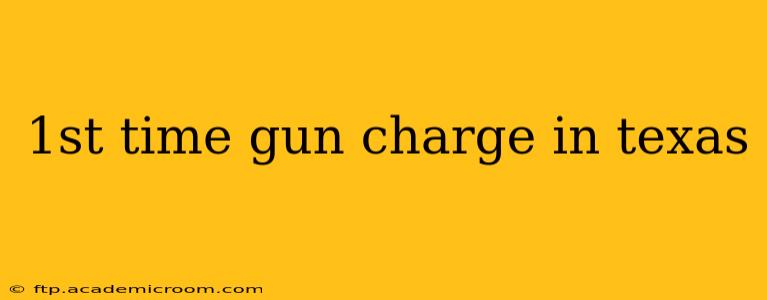 1st time gun charge in texas