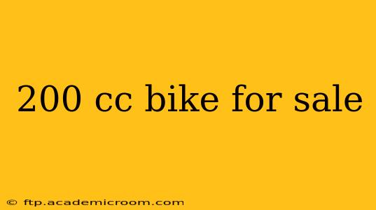 200 cc bike for sale
