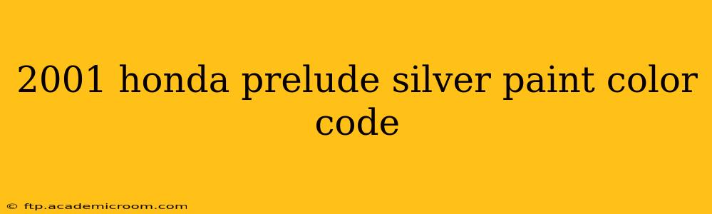 2001 honda prelude silver paint color code