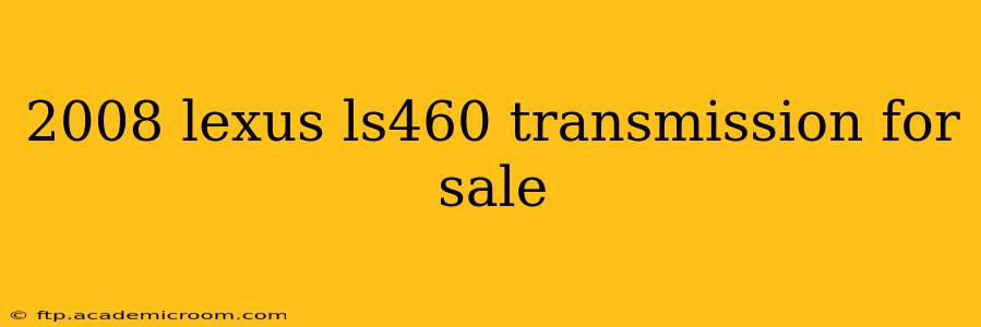 2008 lexus ls460 transmission for sale