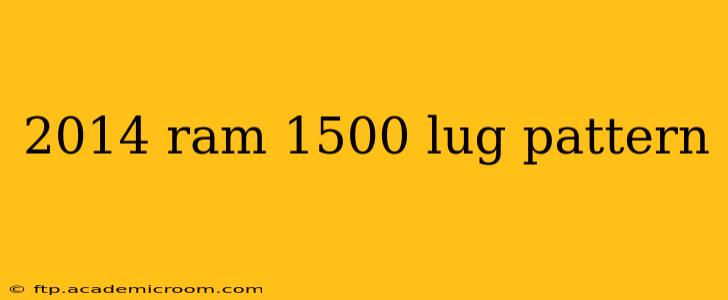 2014 ram 1500 lug pattern