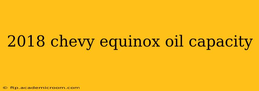 2018 chevy equinox oil capacity