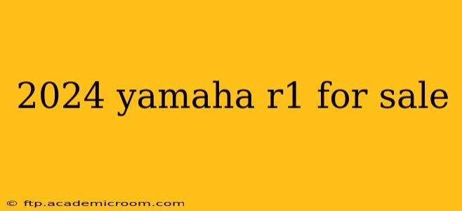 2024 yamaha r1 for sale