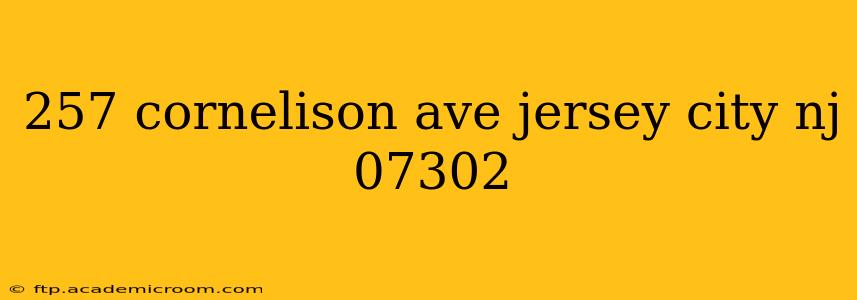 257 cornelison ave jersey city nj 07302