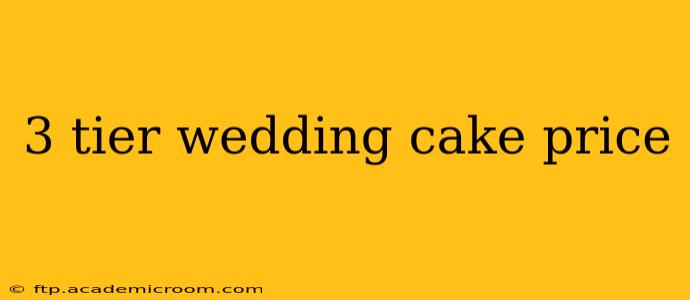 3 tier wedding cake price