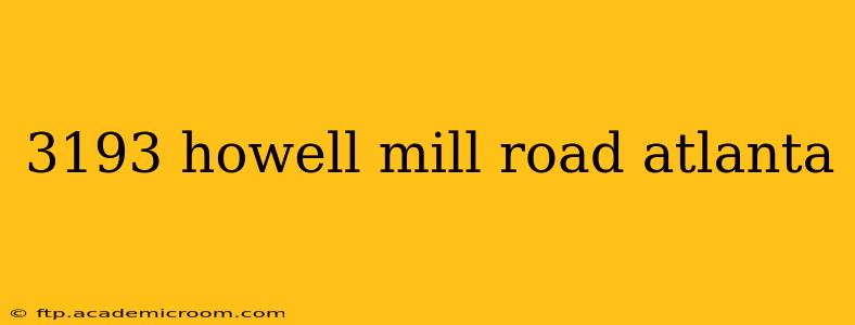 3193 howell mill road atlanta