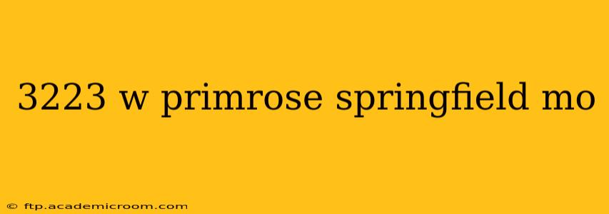 3223 w primrose springfield mo