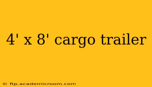 4' x 8' cargo trailer