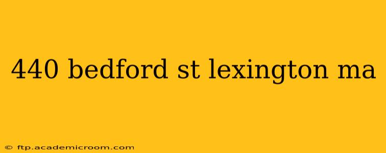 440 bedford st lexington ma