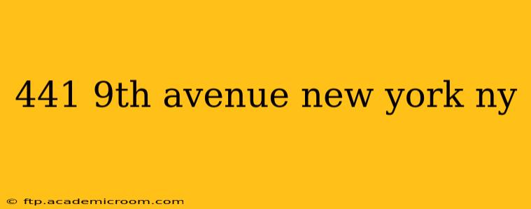 441 9th avenue new york ny