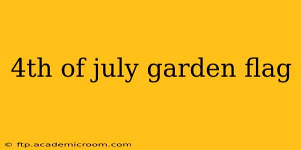 4th of july garden flag