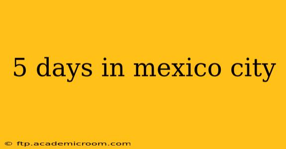 5 days in mexico city