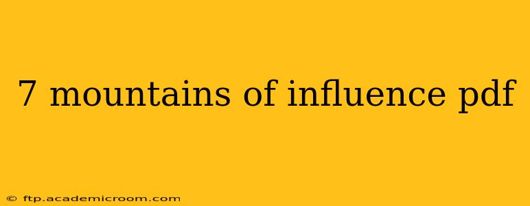 7 mountains of influence pdf