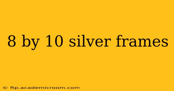 8 by 10 silver frames