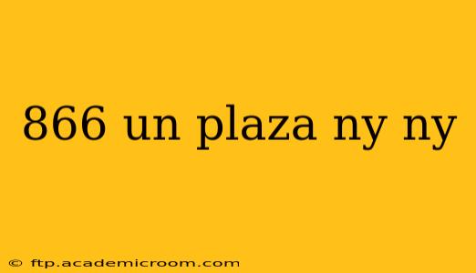 866 un plaza ny ny