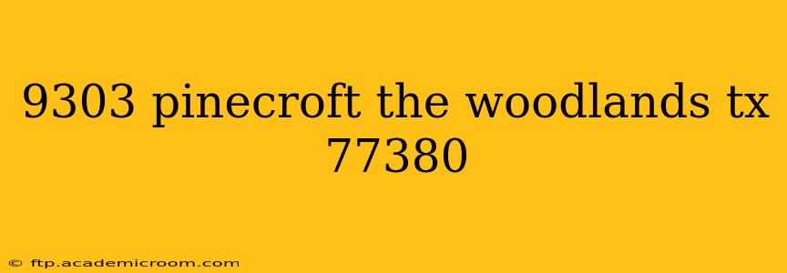 9303 pinecroft the woodlands tx 77380
