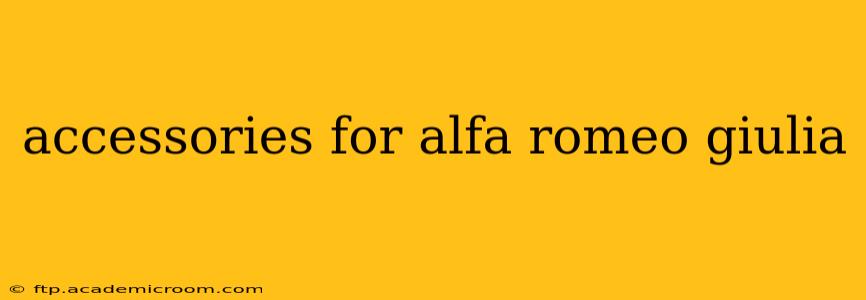 accessories for alfa romeo giulia