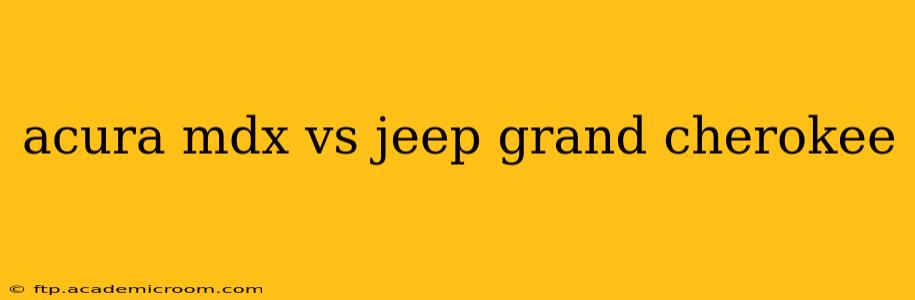 acura mdx vs jeep grand cherokee