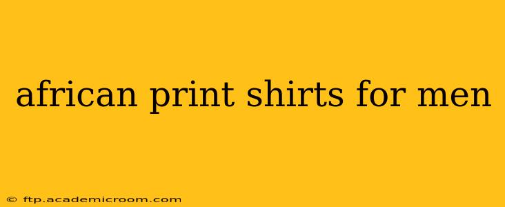 african print shirts for men