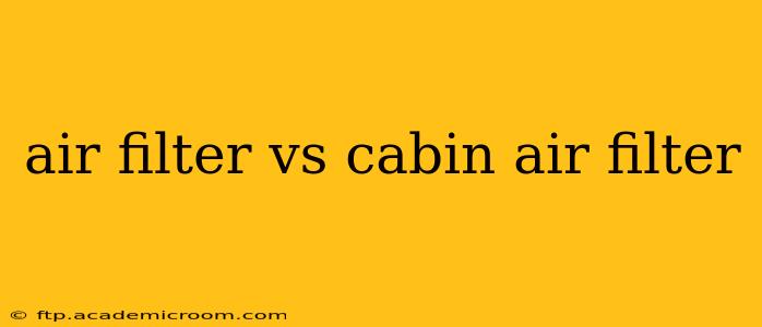 air filter vs cabin air filter