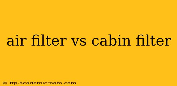 air filter vs cabin filter