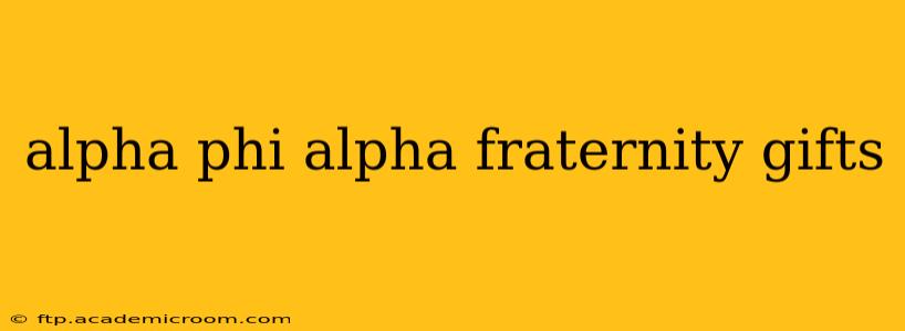 alpha phi alpha fraternity gifts