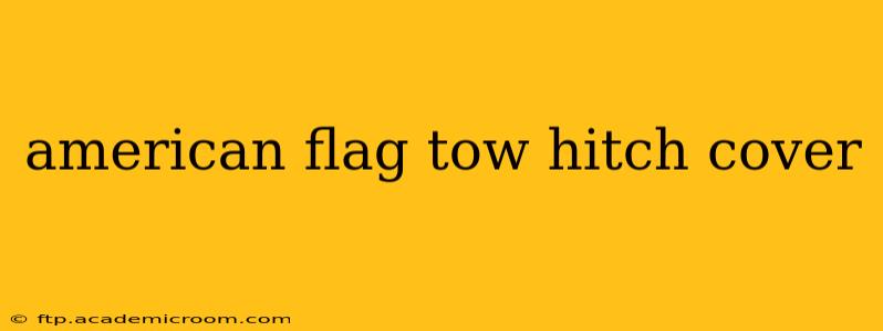 american flag tow hitch cover