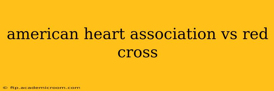 american heart association vs red cross