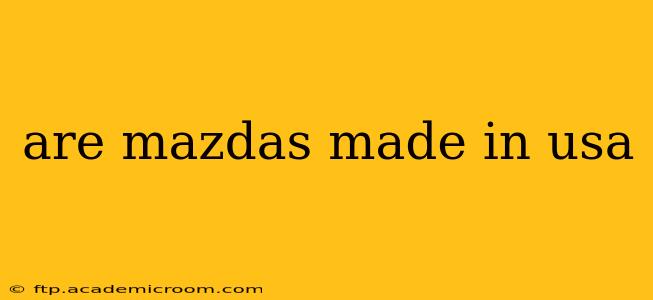 are mazdas made in usa