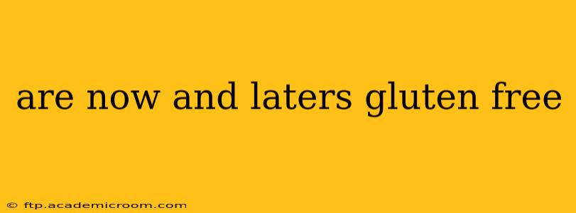 are now and laters gluten free