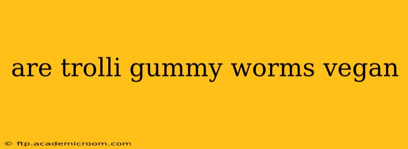 are trolli gummy worms vegan