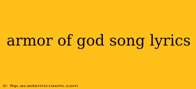 armor of god song lyrics