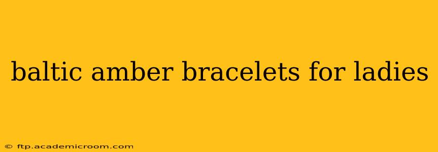 baltic amber bracelets for ladies