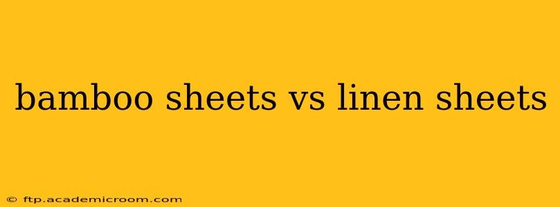 bamboo sheets vs linen sheets