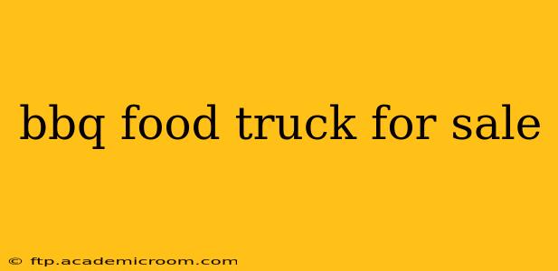 bbq food truck for sale