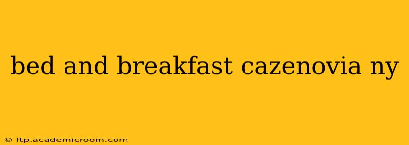 bed and breakfast cazenovia ny