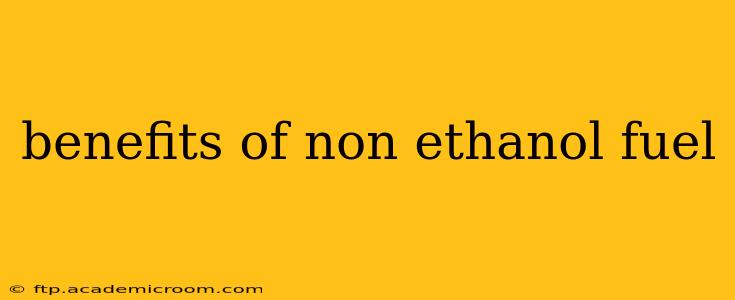benefits of non ethanol fuel