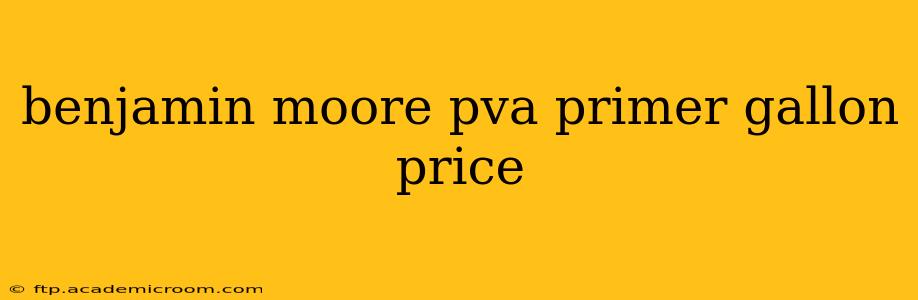 benjamin moore pva primer gallon price
