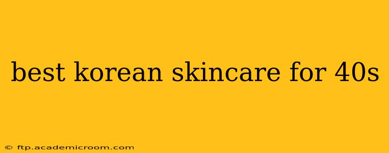 best korean skincare for 40s
