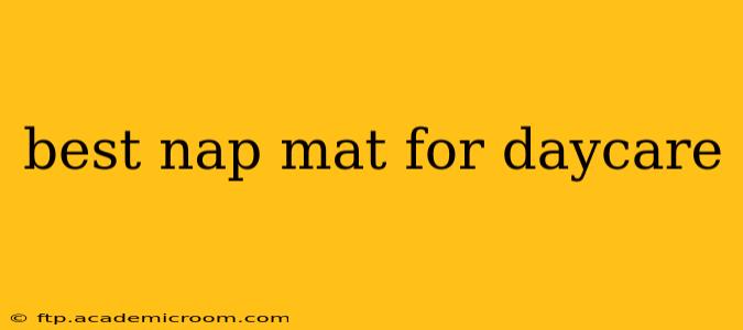 best nap mat for daycare