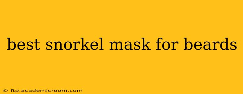 best snorkel mask for beards
