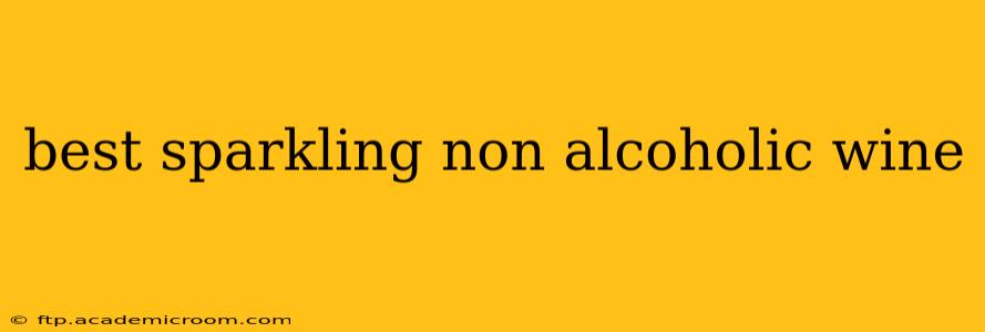 best sparkling non alcoholic wine