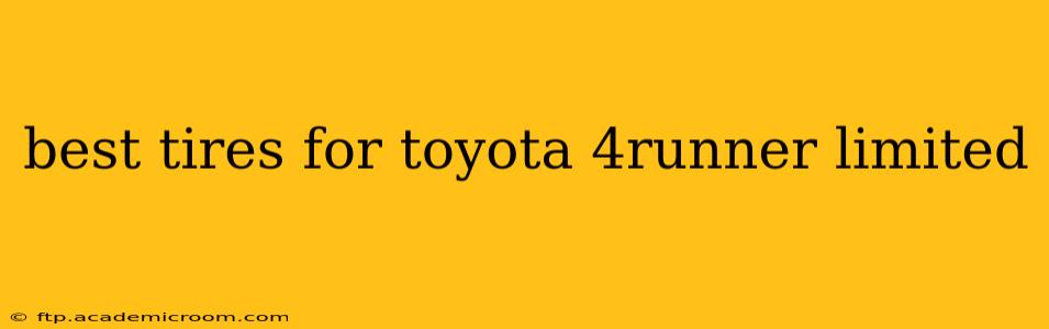 best tires for toyota 4runner limited